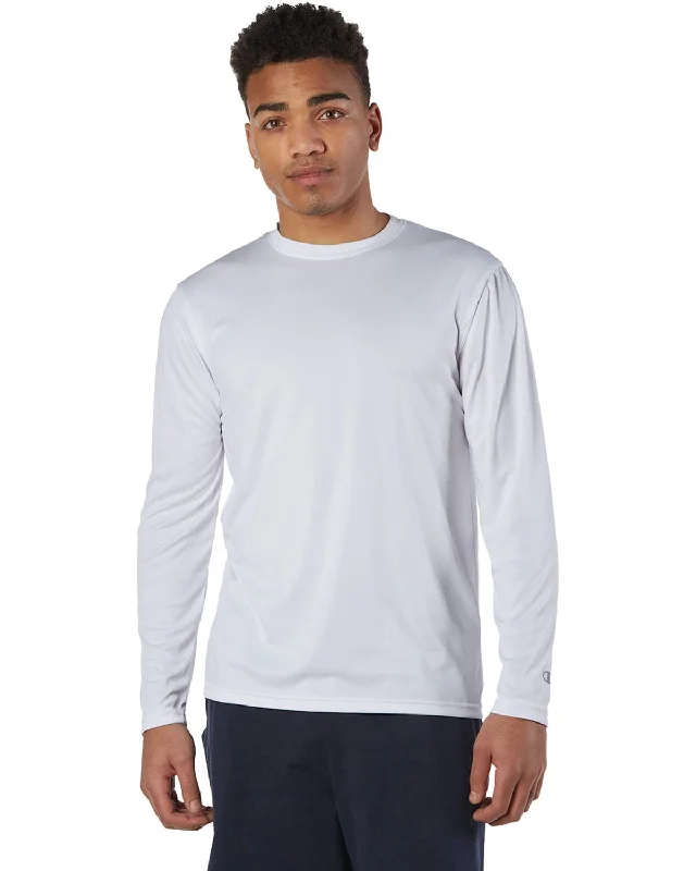 Champion Double Dry Long Sleeve T-Shirt | White