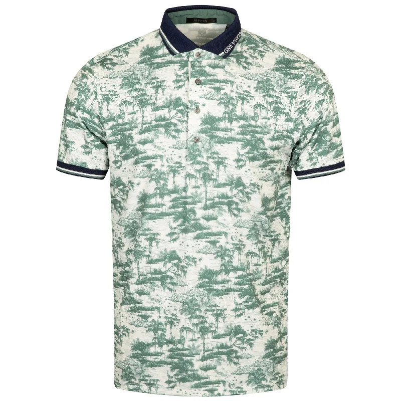 Super Bargain Mystic Marsh Toile Polo Arctic - SU24