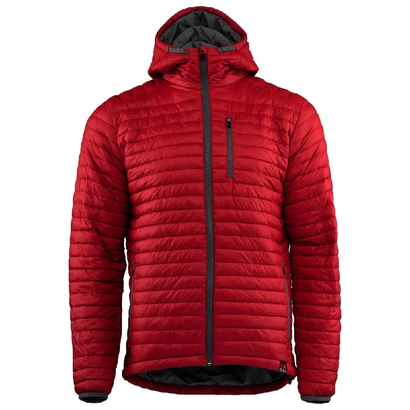 Flash Deals Mens Merino Wool Insulated Jacket (Red/Smoke)