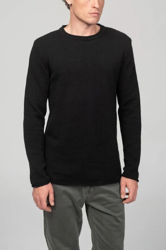 Deep Savings Tube Soft Pullover Sweater - Black