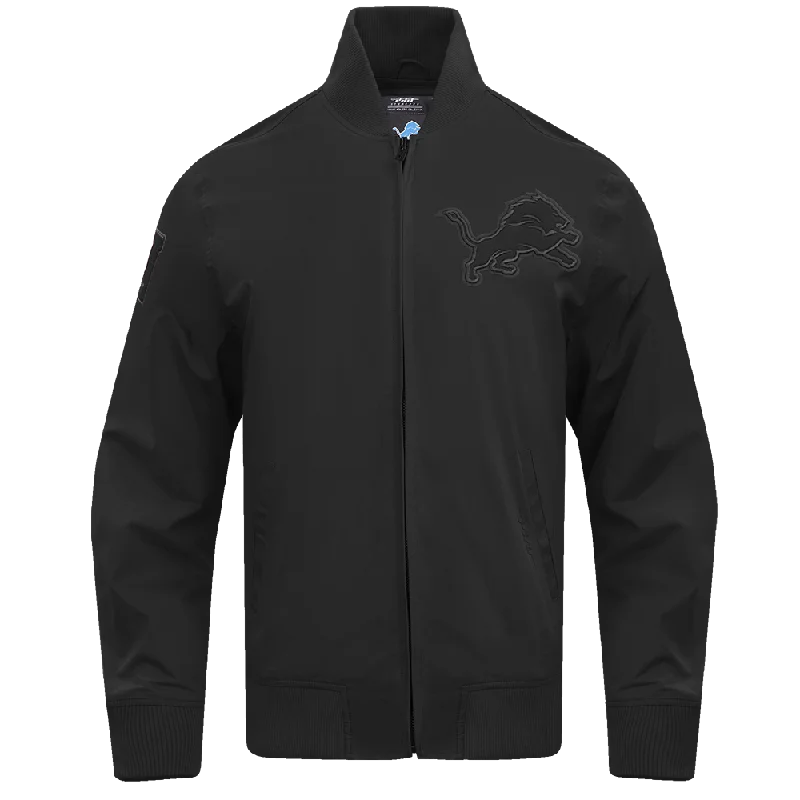 Overstock NFL DETROIT LIONS NEUTRAL MEN'S TWILL JACKET (BLACK)