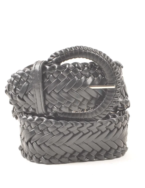 New Arrival Black Woven Belt - L