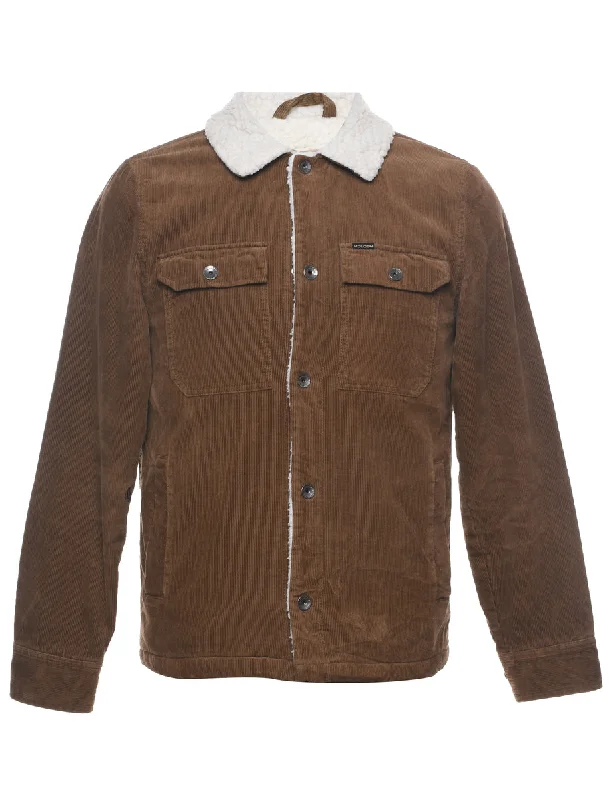 Crazy Deals Brown Corduroy Jacket - S