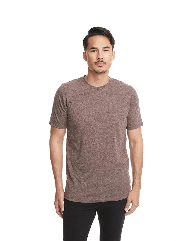 Year-End Sale Next Level Mens Poly/Cotton Short Sleeve Crew T-Shirt | Espresso