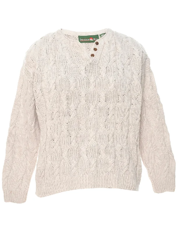 Unmissable Sale Cable Knit Jumper - S