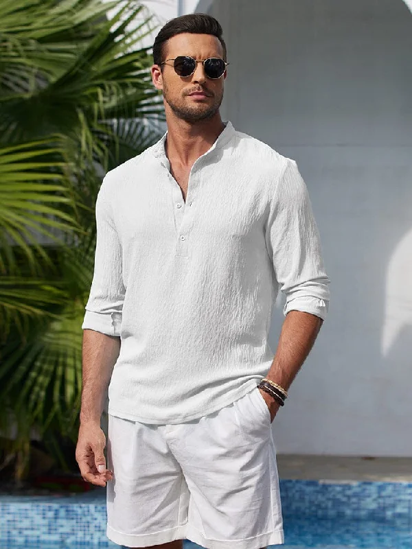 Deal Mania Casual Lightweight Henley Shirt (US Only)