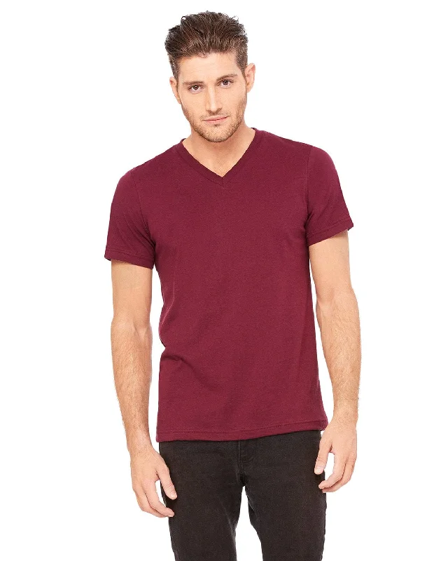 Low Price Bella+Canvas Unisex V-Neck T-Shirt | Maroon
