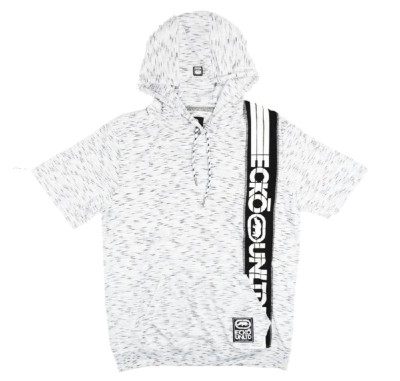 ECKO UNLTD S/S HOODIE SHIRT WHITE SPACEDYE - EO12K905