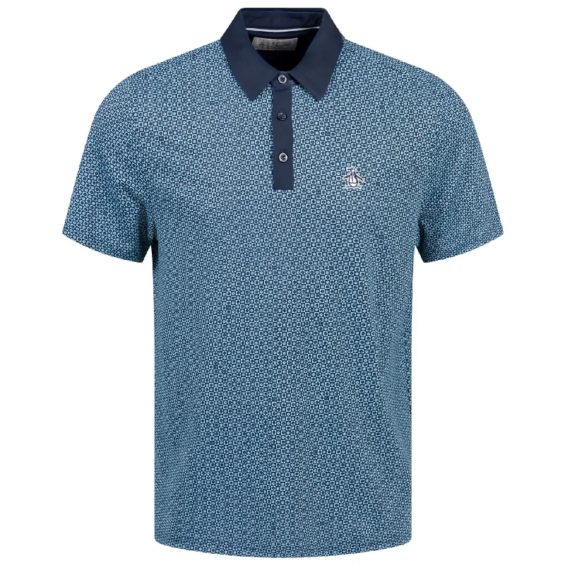 Special Savings Original Retro Micro Floral Polo Black Iris - SS24