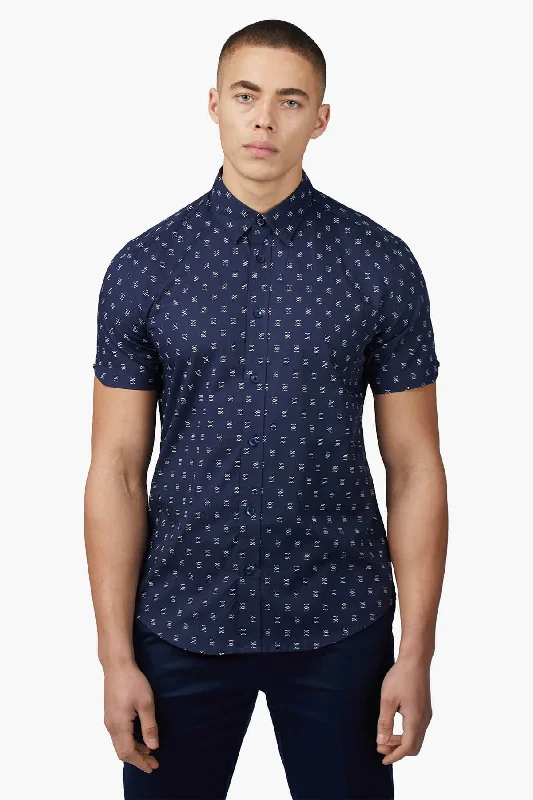 Weekend Bargains to Relish Ben Sherman | Stipple Geo Print Casual Shirt