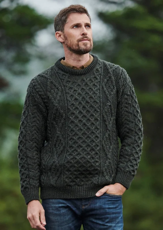 Bargain Blast Aran Wool Sweater | Green