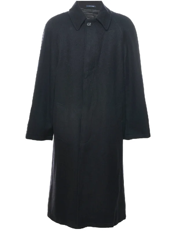 Lowest Rates Black Wool Coat - XL