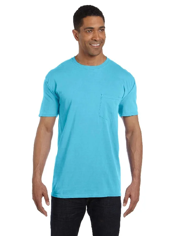 Special Discount Comfort Colors Garment-Dyed Pocket T-Shirt | Lagoon Blue