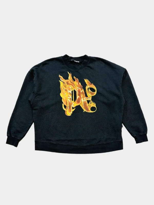 Weekend Bargains to Love Crewneck Burning Monogram