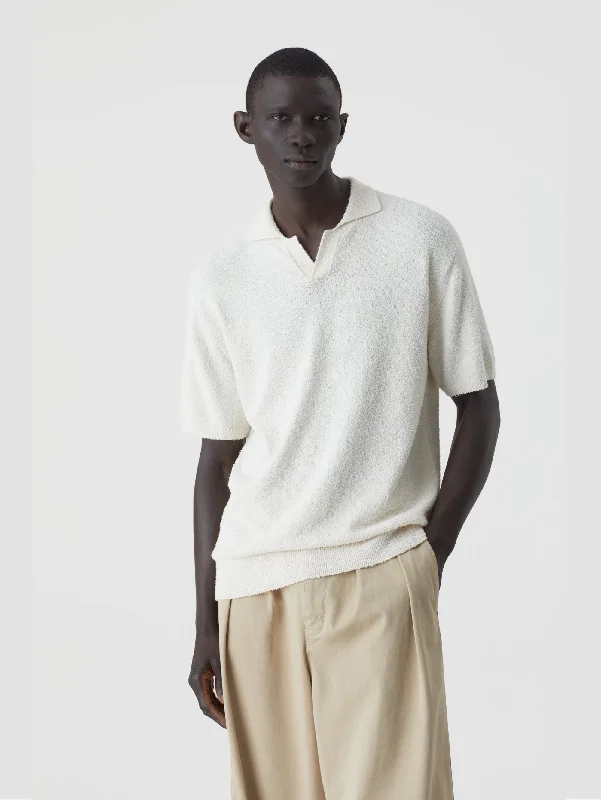 Deal Alert Polo Effetto Spugna Ecrù