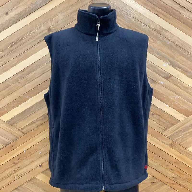 Stock Clearance Woolrich - Men's Fleece Vest: Black-men-XL