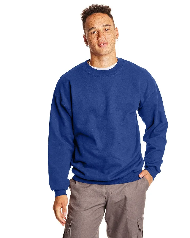 Closeout Hanes Ultimate Cotton Crewneck Sweatshirt | Deep Royal