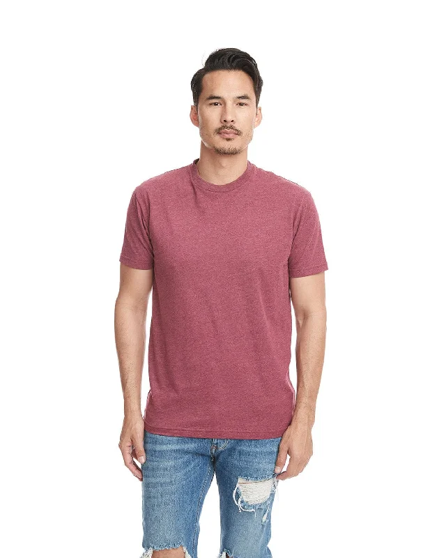 Price Buster Next Level Mens Sueded T-Shirt | Heather Maroon