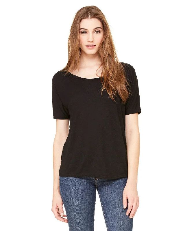 Price Drop Bella+Canvas Ladies Slouchy T-Shirt | Black