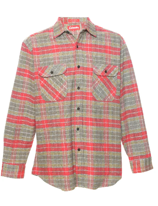 Savings Spectacular Brown Checked Shirt - M