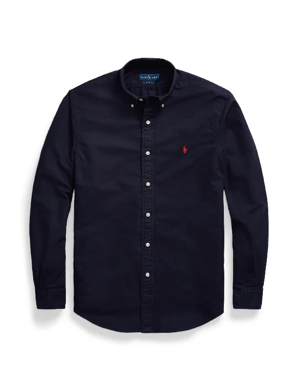 Overstock Clearance Polo Ralph Lauren Custom Fit Oxford Shirt Navy
