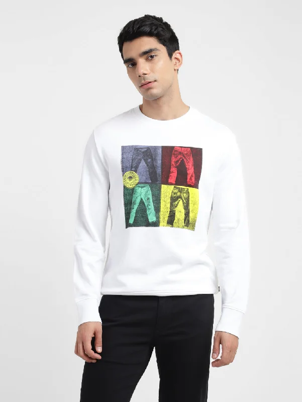 Reduced Rates Men's Graphic Print Crew Neck Sweatshirt