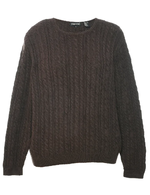 Steal Deal Cable Knit Jumper - M