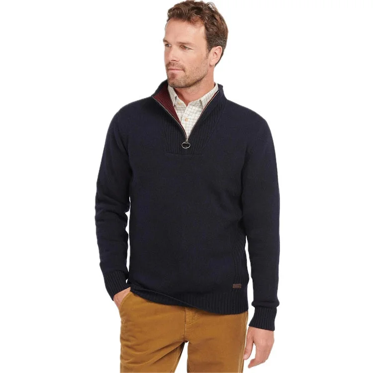 Price Drop Barbour Nelson Essential Half Zip Sweater - Navy