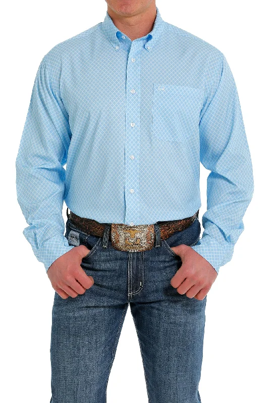 Weekend Savings Fiesta CINCH ARENAFLEX BLUE LONG SLEEVE SHIRT