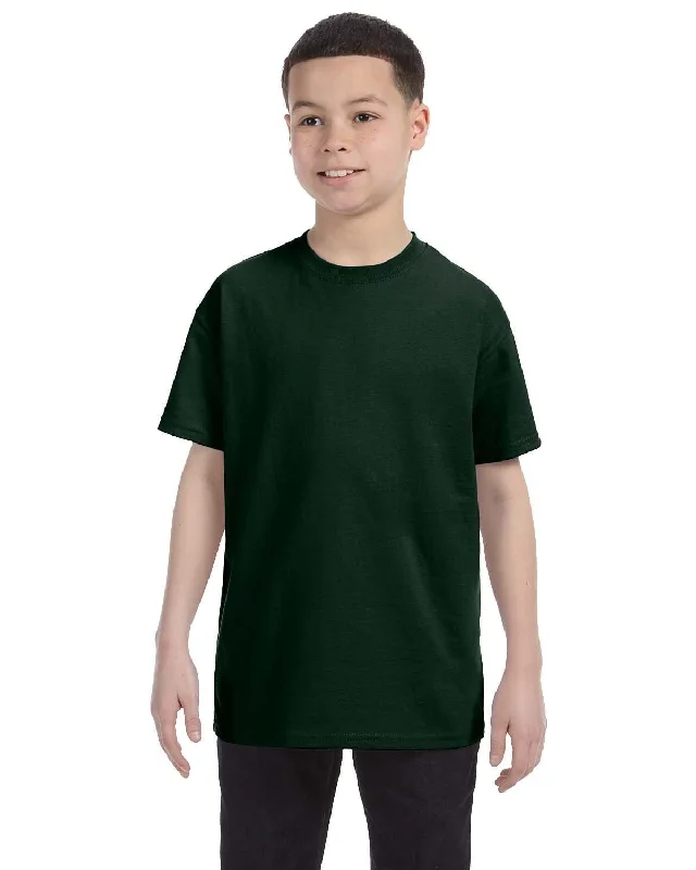 Unmissable Offer Jerzees Youth Heavyweight 50/50 T-Shirt | Forest Green