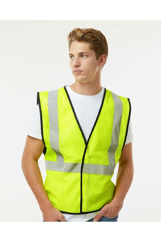 Special Savings Kishigo Mens Mesh Vest - Lime Green