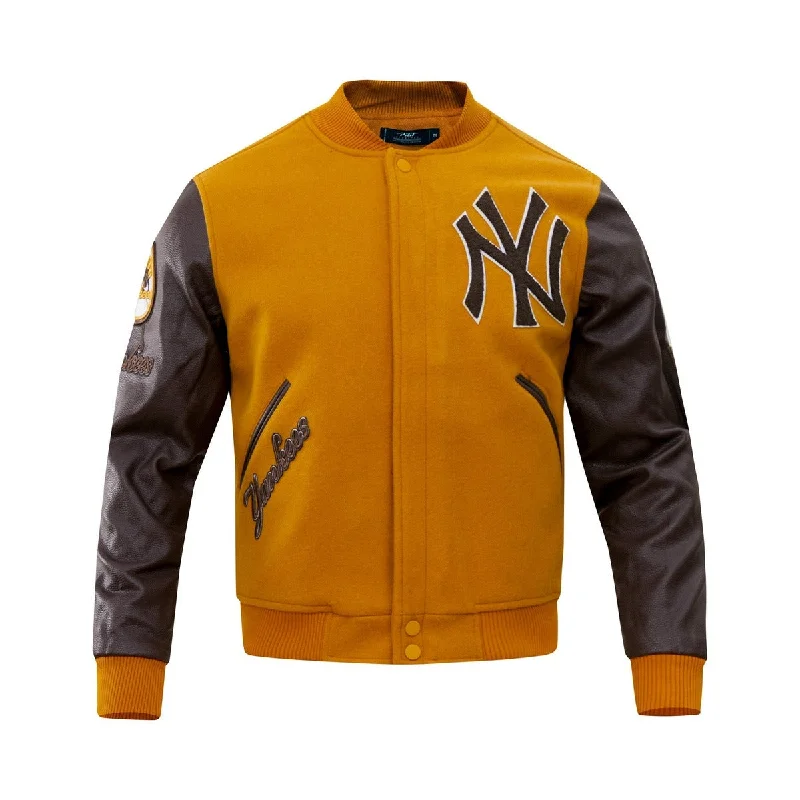 Early Access MLB NEW YORK YANKEES CLASSIC WOOL MEN'S VARSITY JACKET (BROWN)