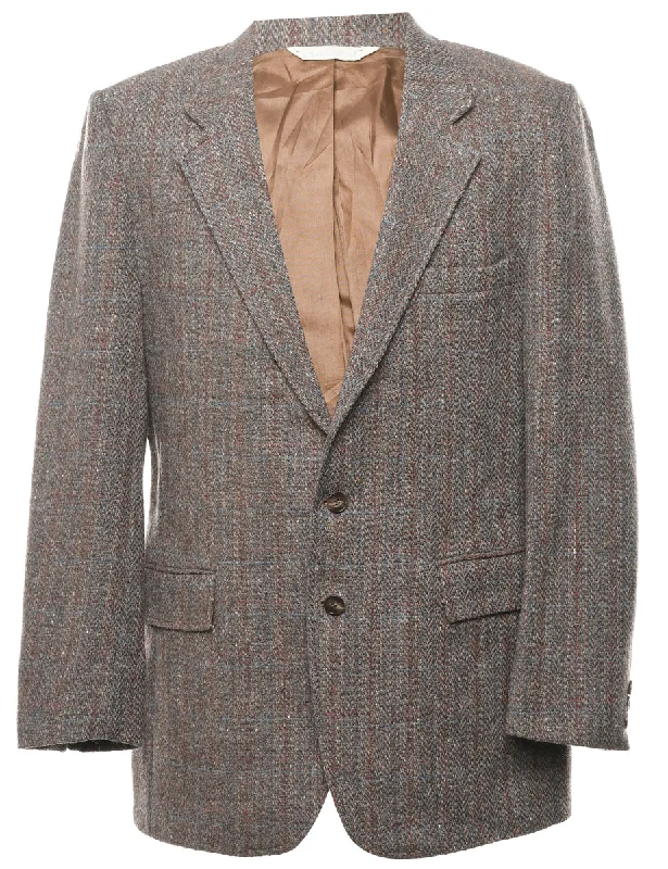 Exclusive Preview Brown 100% Wool Blazer - L