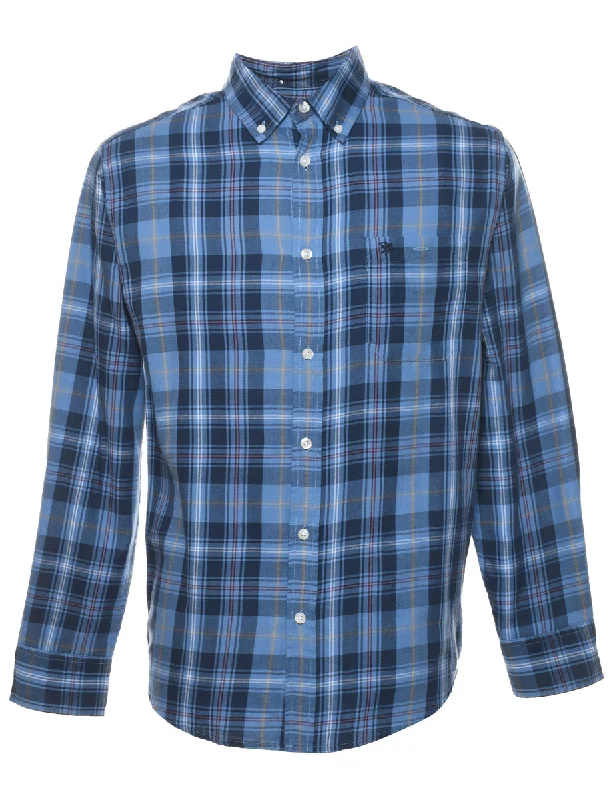 Unbeatable Prices Blue Checked Shirt - S