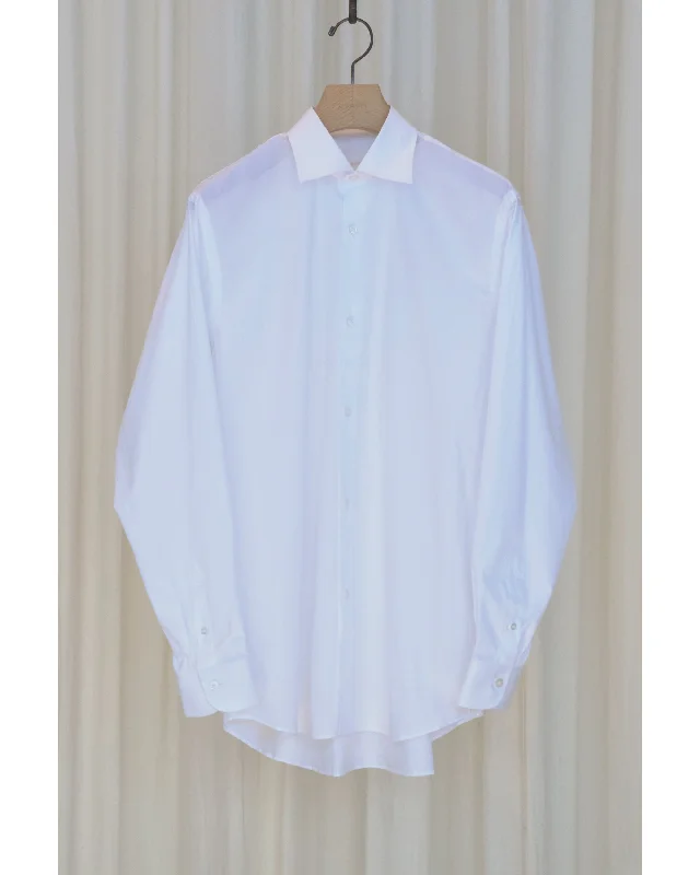 Quick Sale ツイル ドレスシャツ WHITE