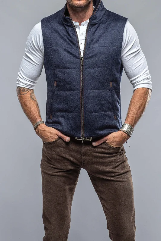 Instant Savings Alba Cashmere Vest in Navy