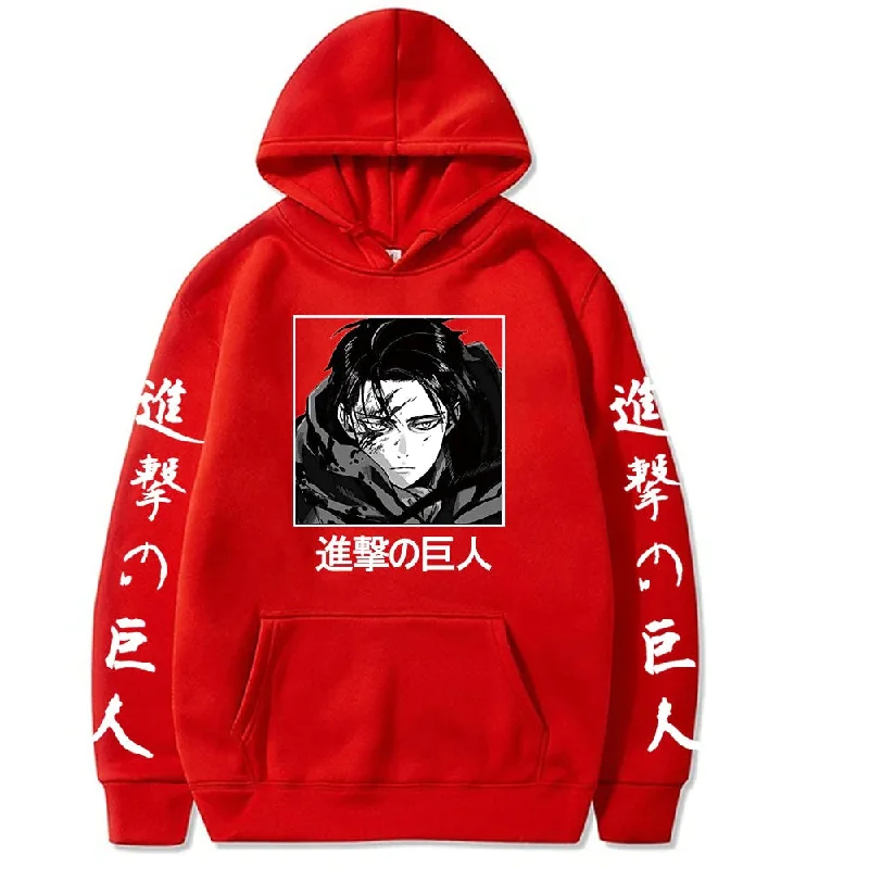 Discount Deals GRAPHIC PRINT HOODIE WITH ANIME LOGO