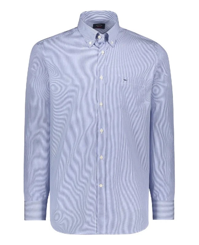 Make Your Weekend Count with Savings PAUL&SHARK Long Sleeve Stripe Shirt NAVY