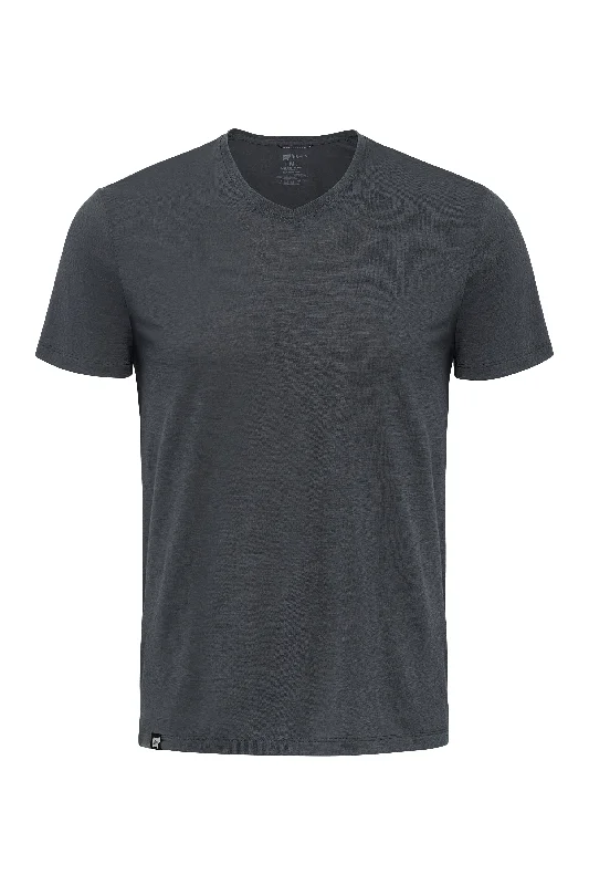 Steals and Deals Men's 100% Merino V-Neck Short Sleeve