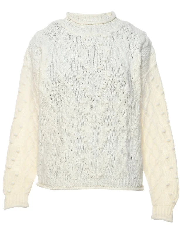 Savings Event Cable Knit Jumper - M