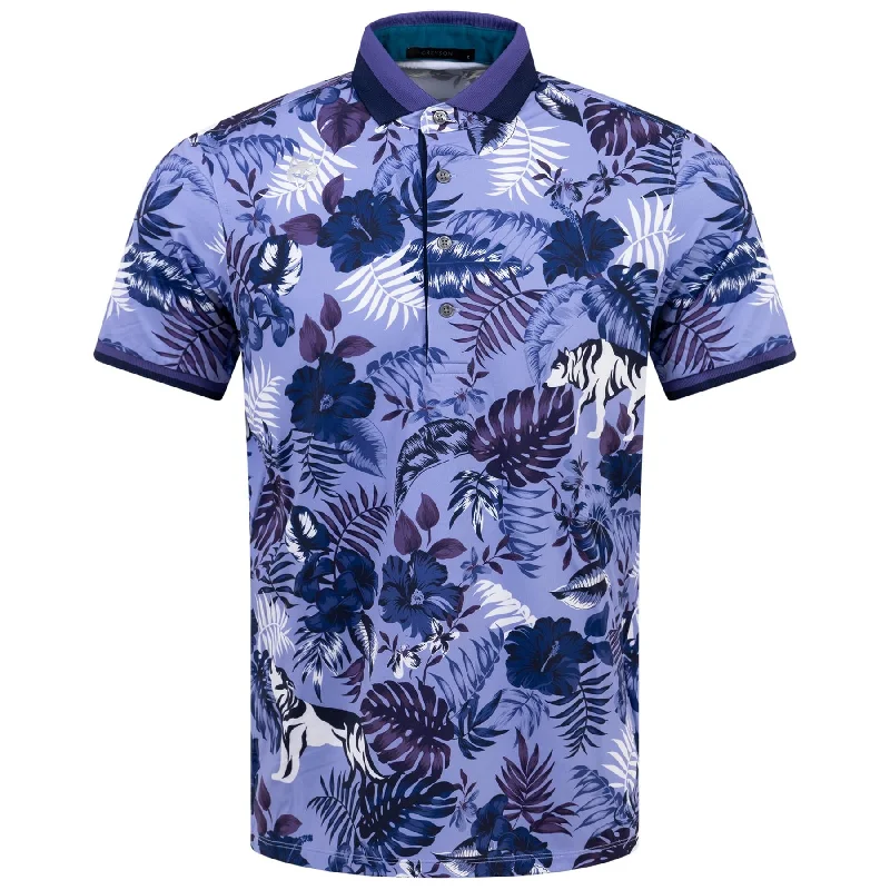 Take Advantage Floral Wolf Jungle Polo Iz - SU24