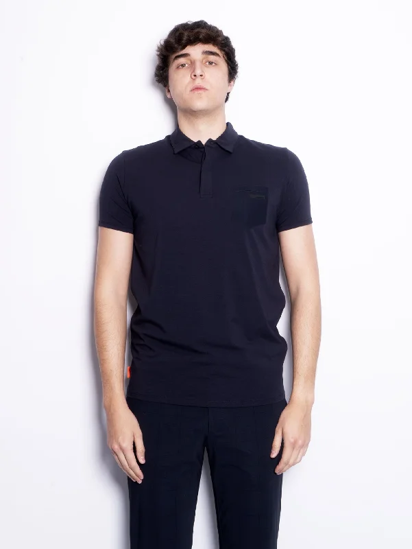 Crazy Deals Polo in Tessuto Tecnico Blu Notte