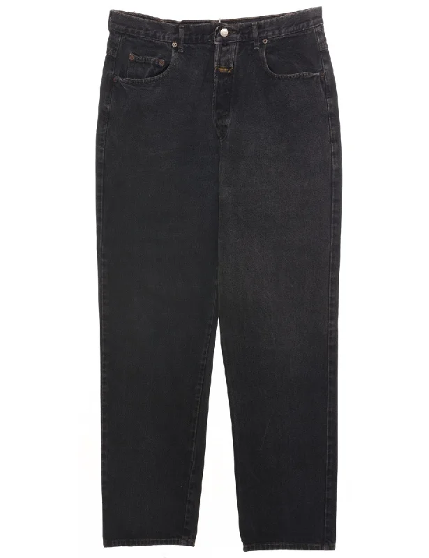 TIME-Limited Offer Black Tapered Jeans - W34 L32
