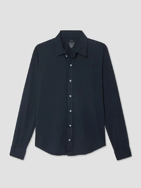 Buy More, Save More Long Sleeve Supima Jersey Easy Shirt - Navy