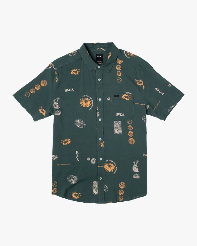 Pet Cactus Short Sleeve Shirt - Green