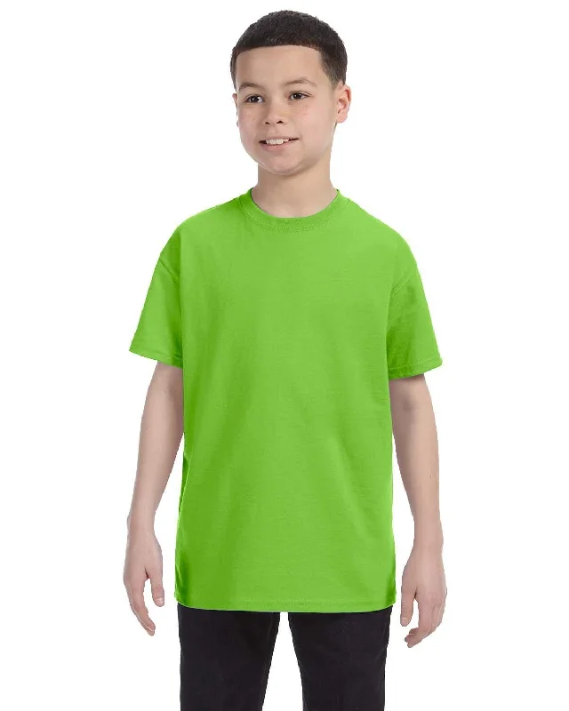 Shop the Weekend Away Hanes Youth Authentic-T T-Shirt | Lime