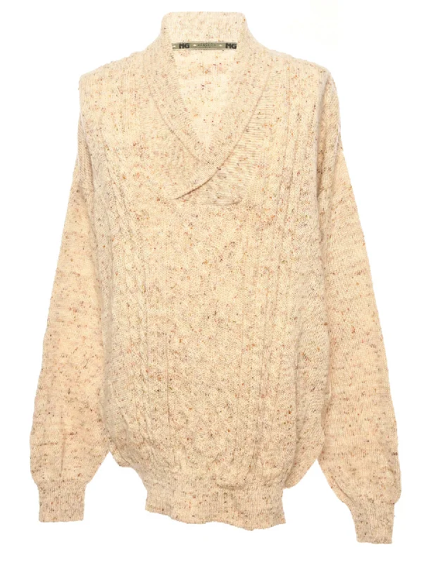 Exclusive Deal Cable Knit Jumper - L