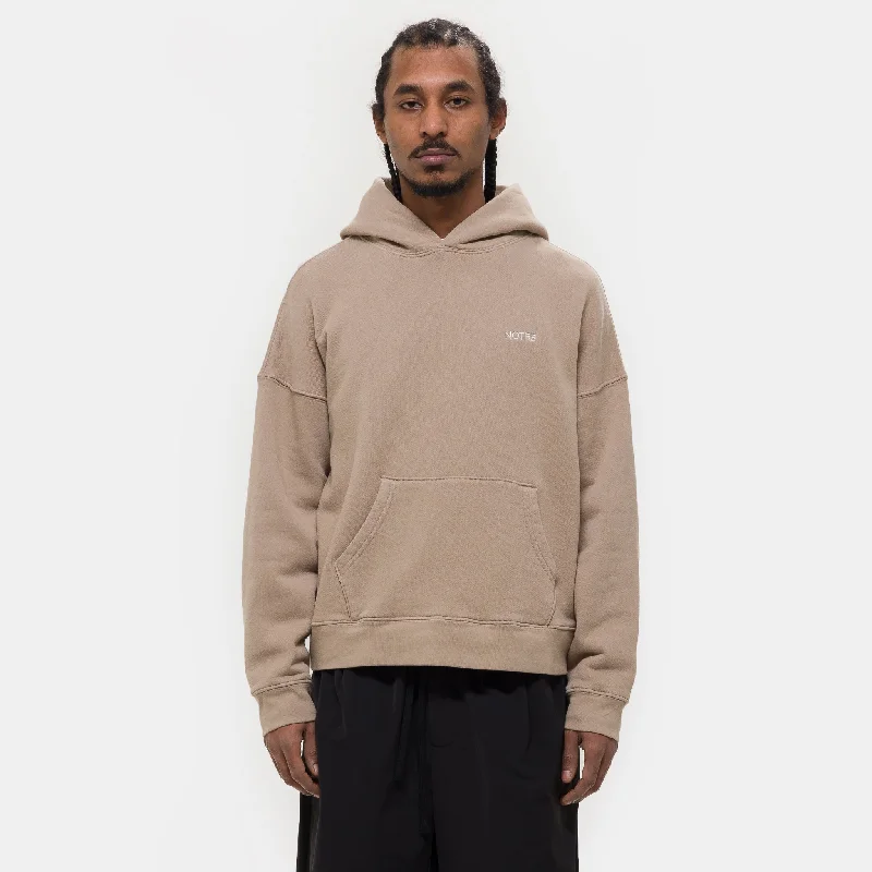 Midnight Sale Logo Hoodie in Tan