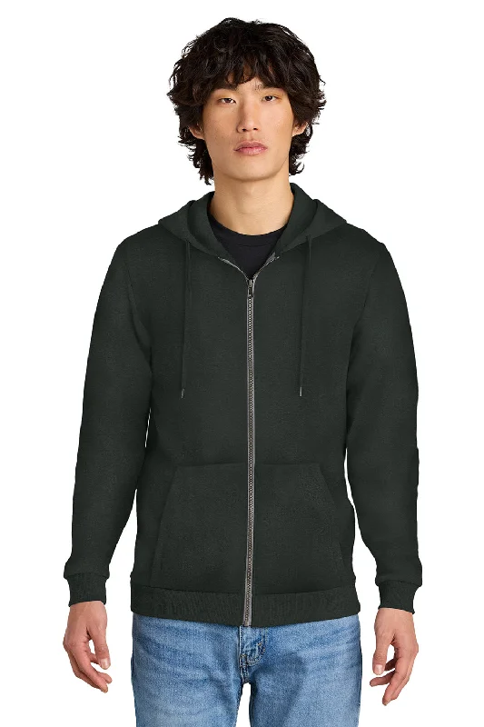 Weekend Deals to Make You Smile District Mens Perfect Tri Fleece Full Zip Hooded Sweatshirt Hoodie w/ Pockets - Deepest Grey