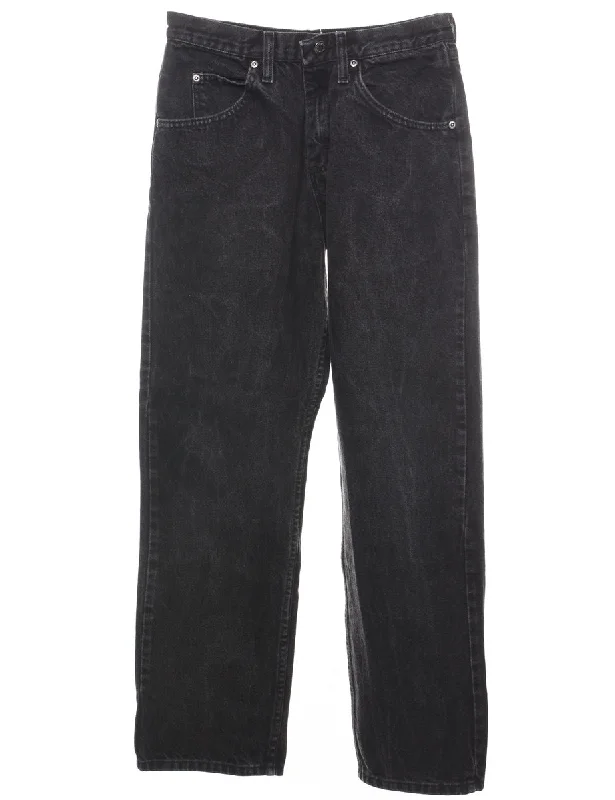 Huge Discounts Black Straight-Fit Wrangler Jeans - W30 L30